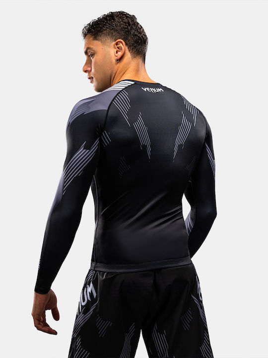 Venum Männer Lange Ärmel Kampfsportshirt VENUM-06257-108 Für Jiu-Jitsu Schwarz