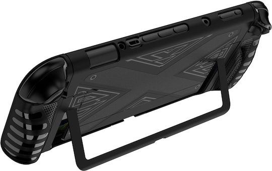 Strado Hülle Nintendo Switch 2 2025 Silikon Kickstand 3-teilig Schwarzer Schutzständer