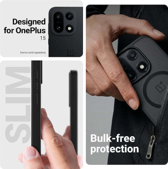 Crong Crong Hybrid Matte Magnetic Magsafe Case Oneplus 15 Black
