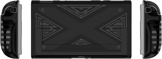 Strado Hülle Nintendo Switch 2 2025 Silikon Kickstand 3-teilig Schwarzer Schutzständer