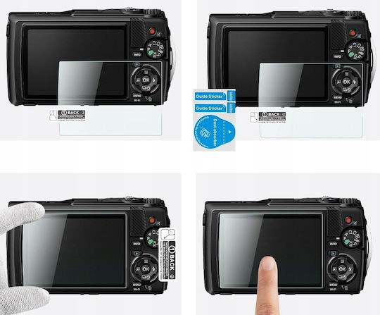 3x Set Protective Glass 9h Screen Olympus Tg-7 Tg-6 Tg-5 Tg-4 K&f Concept Sku.2200