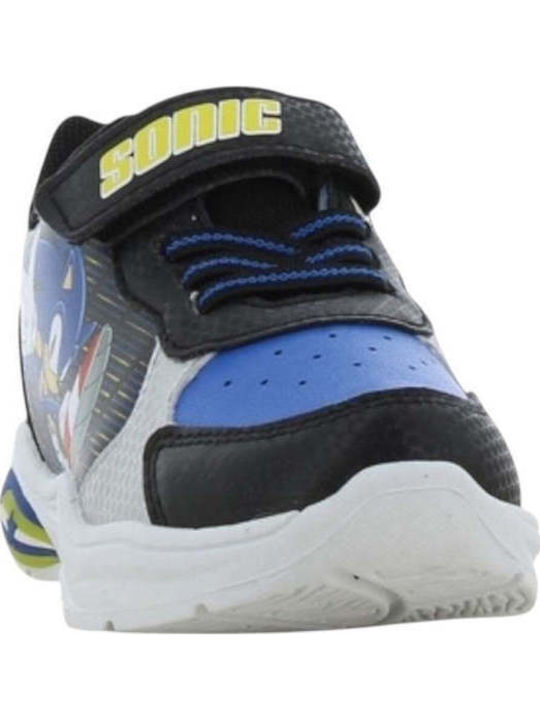 Παιδικά Sneakers με Σκρατς & Φωτάκια Μπλε