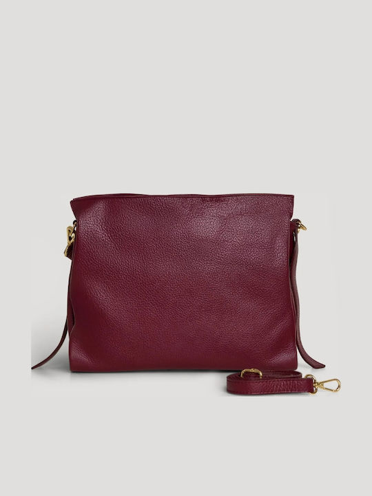 Set Knitted Women's Shoulder Crossbody Bag Burgundy