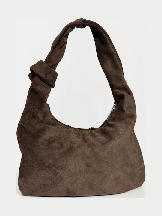 Damentasche Schulter Wildleder Braun