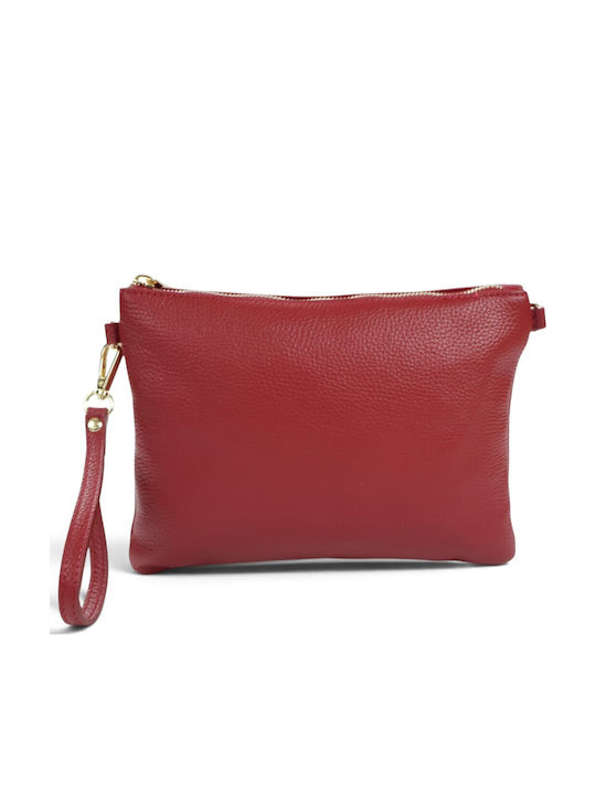 Leather Women's Crossbody Bag Red