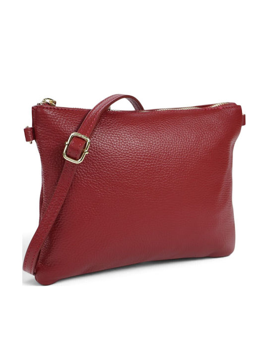 Leather Women's Crossbody Bag Red