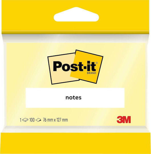 3m Post-it Canary Yellow 76x127 100sh