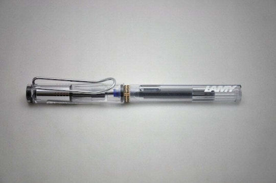 Lamy Safari 012 Писалка Medium Прозрачна с Червено Мастило
