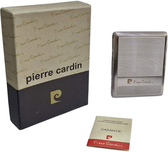 Metallische Zigarettenschachtel Pierre Cardin Silber 10x8x2cm 99200-100