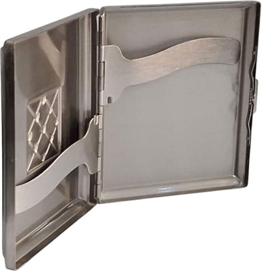 Μεταλλικη Ταμπακιερα Pierre Cardin Ασημι 9χ8x2cm 99202-100