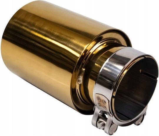 Poujoulat Kaminrohr Abschluss Typ 51 89mm Eingang 76mm Gold Satin