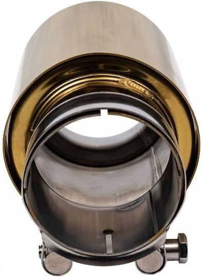 Poujoulat Kaminrohr Abschluss Typ 51 89mm Eingang 76mm Gold Satin