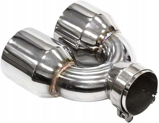 Mtuning Abgasendstück Typ: 34 89mmx2 Eingang 70mm Set
