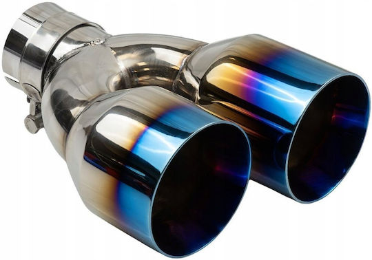 Poujoulat Kaminrohr Abschluss Typ: 37 101mmx2 Eingang 67mm Glänzend Burn Set