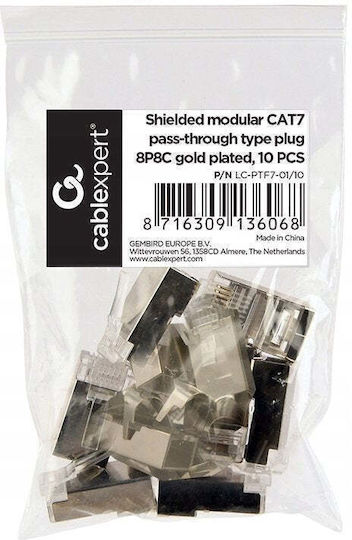 Gembird Конектор RJ-45 10бр Златист