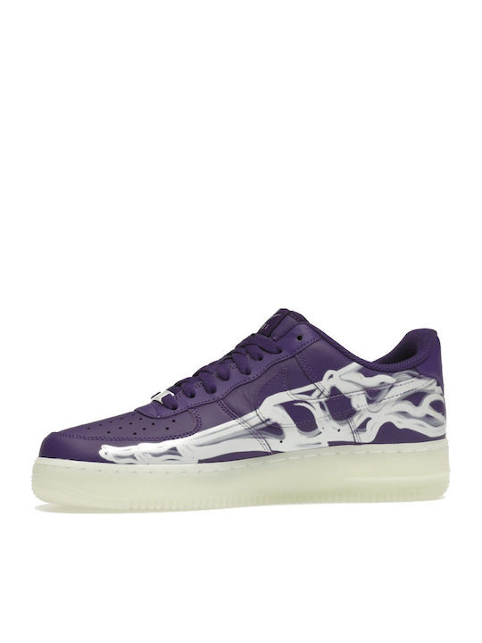 Air Force 1 Low '07 Сникърси Лилав Skeleton Halloween 2021
