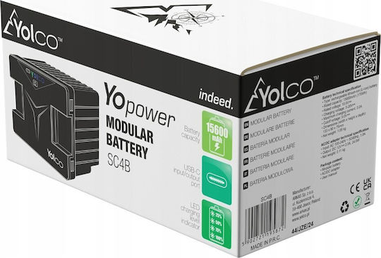 Yolco Преносим хладилник 4 л Черен
