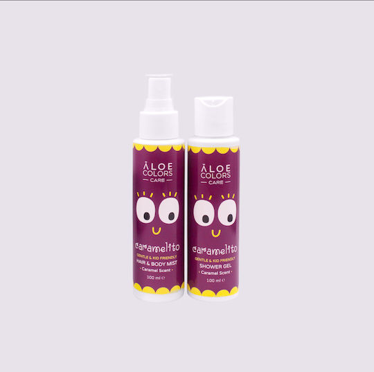 Aloe Colors Caramelito Σετ Περιποίησης για Καθαρισμό Σώματος 4τμχ