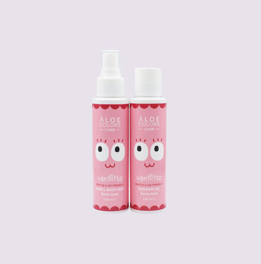 Aloe Colors Vanillito Skin Care Set for Body Cleaning 4pcs