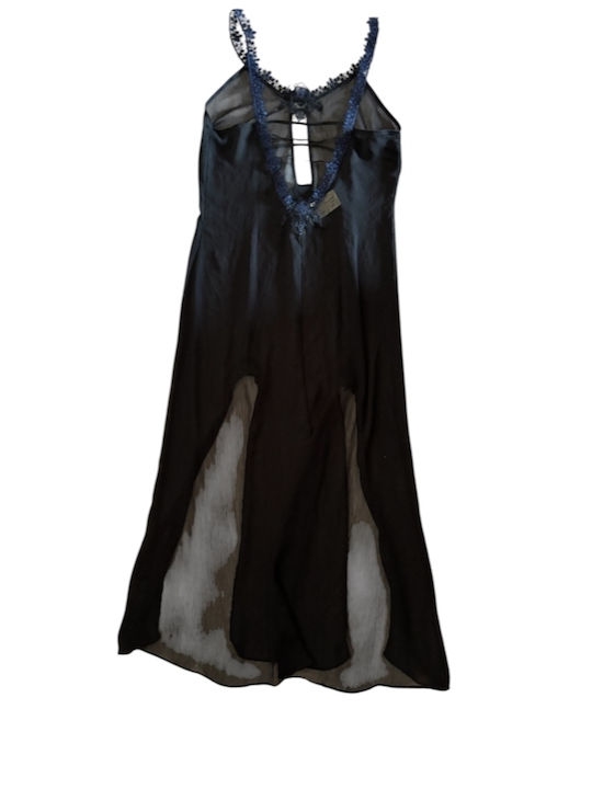 Luna Medallion 88809 Women's Nightgown Black