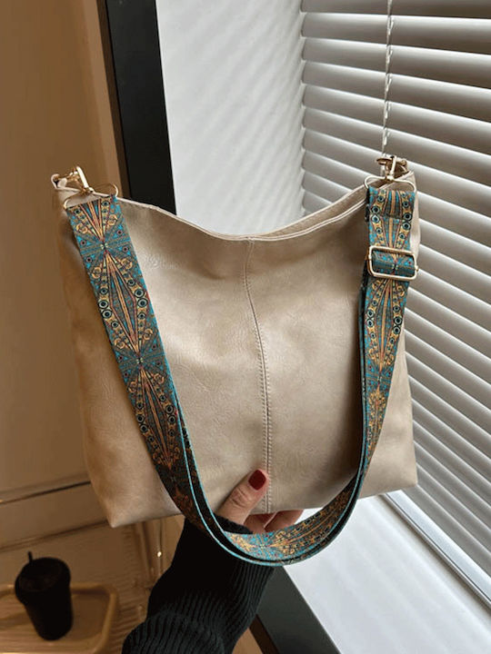 Geantă Damă Tip Crossbody Ecru