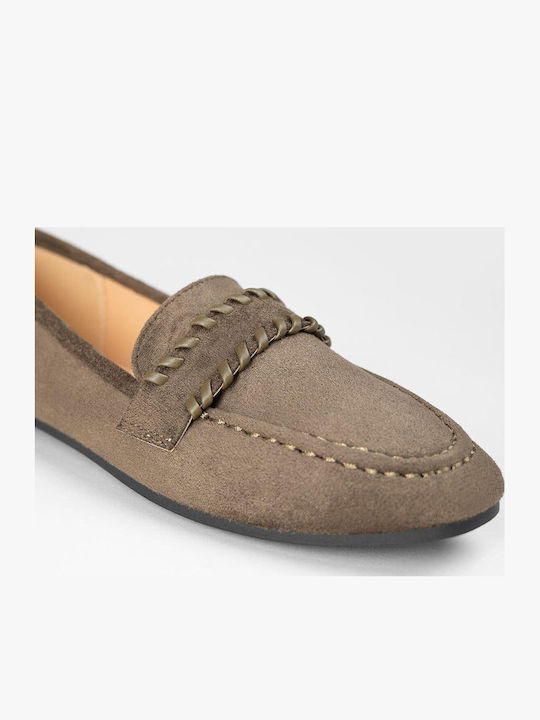 Damen Faulenzer in Khaki Farbe