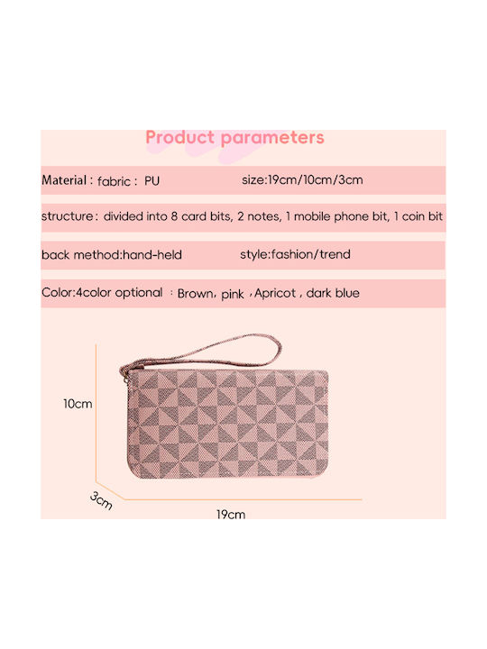 Portofel Mare Din Material Textil Pentru Femei Pentru Monede Portocaliu