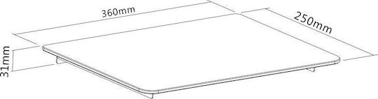 Fiber Novelty Fnd360 Audio Video Dvd Shelf Tempered Glass Very High Quality Craftsmanship