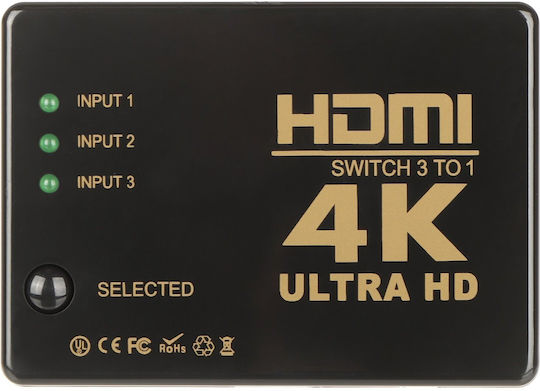 Eaton HDMI превключвател hdmi-sw-3/1-ir-4k