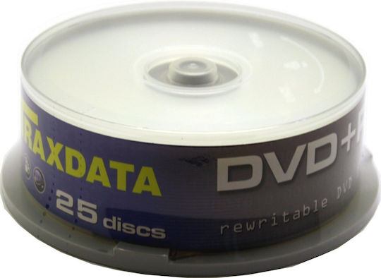 Traxdata Επανεγγράψιμα DVD+RW 8x 4.7GB Cake Box 25τμχ