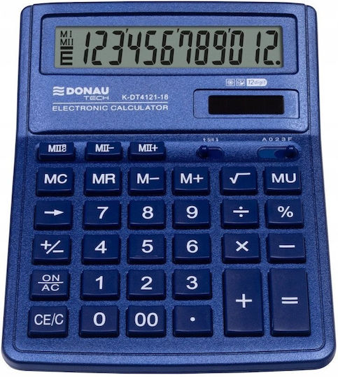 Donau Калкулатор 12 Цифри в Син Цвят
