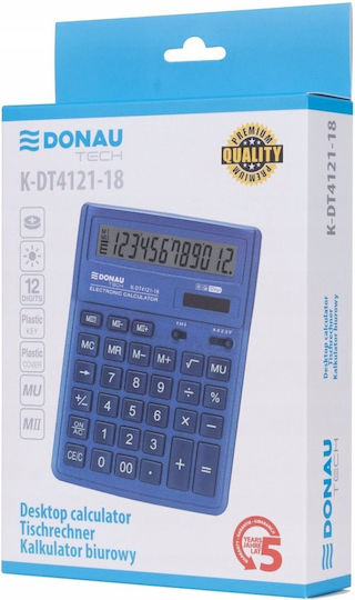 Donau Калкулатор 12 Цифри в Син Цвят