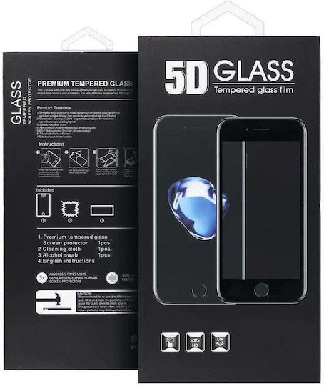 Oem Gehärtetes Glas 5d Voll Leim iPhone 12 / 12 Pro Datenschutz Schwarz