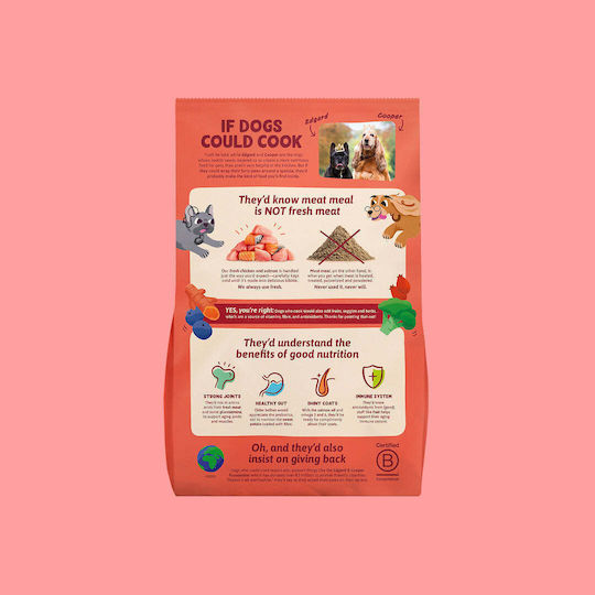 7kg Dry Dog Food Grain-Free For Elderly Dogs With Chicken Salmon And Vegetables
