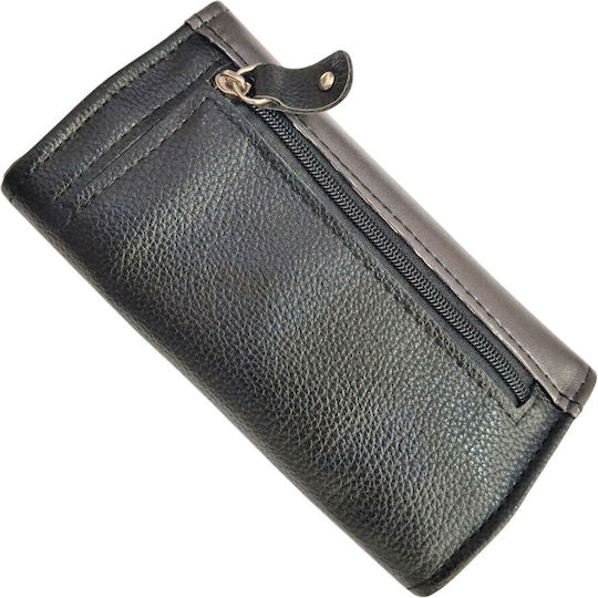 Kalliopi Silver Tabaktasche Künstliches Leder Design Tiger & Drache 14x8cm