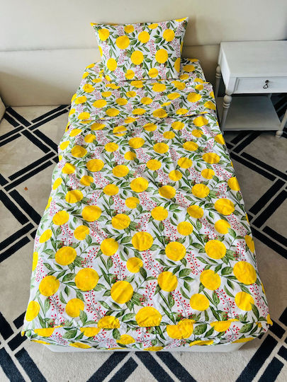 Комплект Детска Завивка Памучна Lemons 90x200см