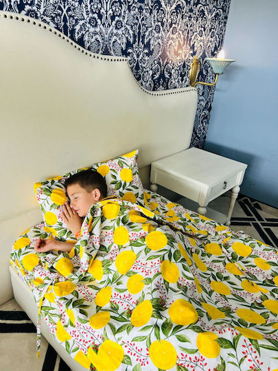 Комплект Детска Завивка Памучна Lemons 90x200см