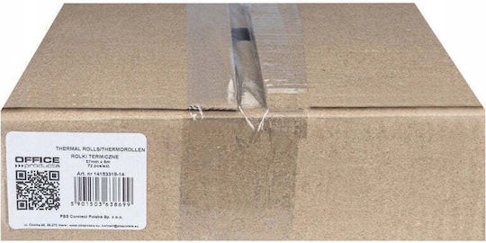 Office Products Thermische Kassenbons mit Länge 6m 48gr/m² 72 Stück