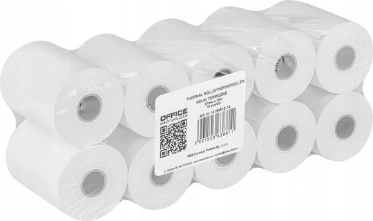 Office Products Thermische Kassenbons mit Länge 25m 48gr/m² 10 Stück