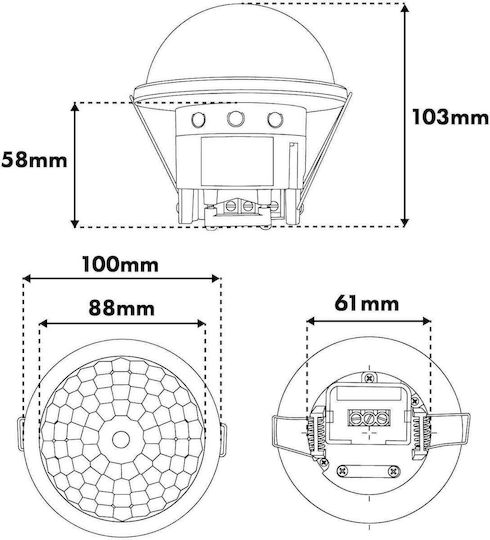 Maclean Energy Wired Infrared Motion Sensor