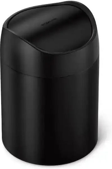 Simplehuman Kunststoff Mülleimer 1.5l Schwarz