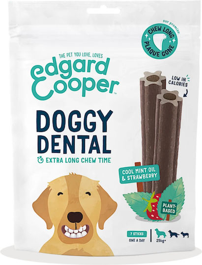 Doggy Dental Mentă & Căpșuni 7 Stickuri Medii