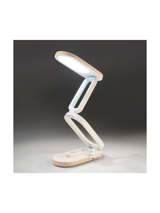 Tiross Rechargeable LED Office Light Folding in White Colour