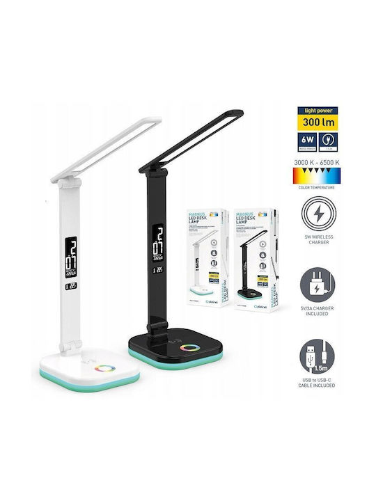 Platinet LED Bürobeleuchtung in Schwarz Farbe