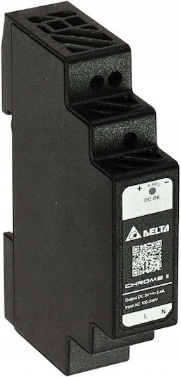 Delta DIN Rail Power Supply with 5.5V Output and 12W Power 2.4A