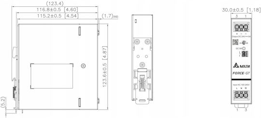 DIN Rail Power Supply With 48V Output And 120W Power
