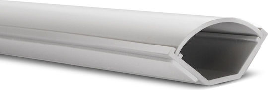 Maclean Energy Kabelkanal aus Kunststoff Weiß 1.5m