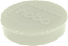 Nobo 32mm White Magnets Pack of 10