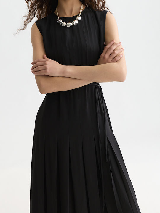 Summer Maxi Slip Dress Black