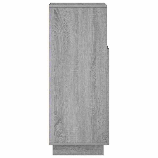 vidaXL Ντουλάπι Ντουλάπι Μπάνιου 36.5x38x95cm Γκρι